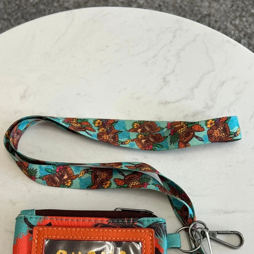 Loungefly Wallet Disney Stitch Lanyard ID Holder Coin Purse Travel‎ Keychain